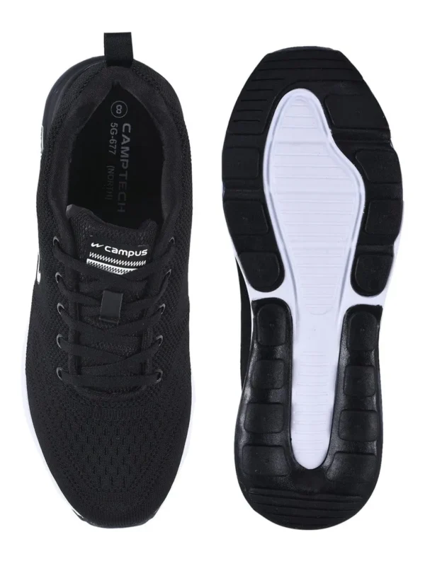 NORTH PLUS Black Men's Running Shoes - Image 4